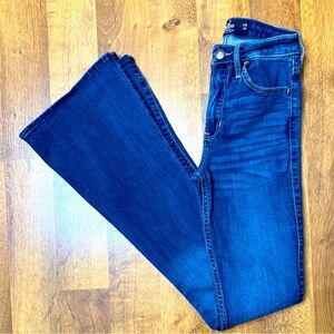 Hollister High-Rise Vintage Flare Women's Blue Jeans 0 long